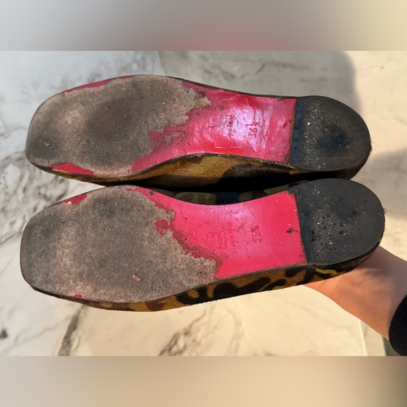 Authentic CHRISTIAN LOUBOUTIN Pony Hair Ballet Flats - 36.5 - Picture 3 of 5